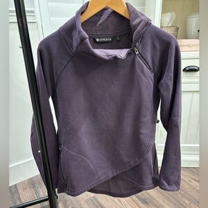 Athleta Deep Purple Fleece Pullover